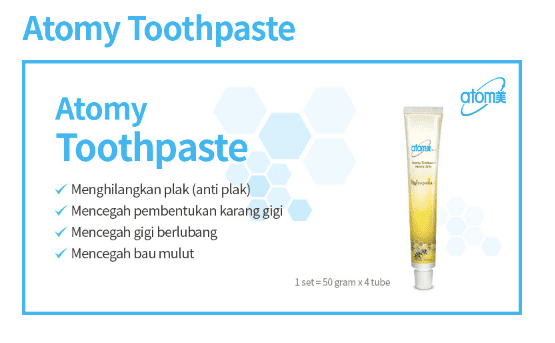 ToothPaste-Pasta-Gigi Produk Bisnis Atomy Global